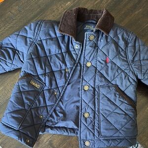 Polo by Ralph Lauren Blue and Brown Puffer Jacket
